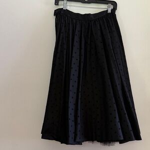 Vintage Black Polka Dot Tule Skirt